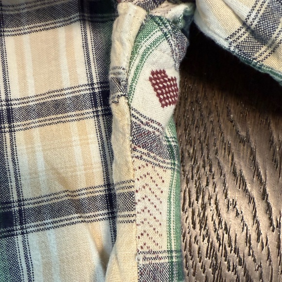 Vintage Cottagecore  Jane Ashley Shirt Button Up Top Retro Grandpa Art Teacher M - Picture 7 of 9